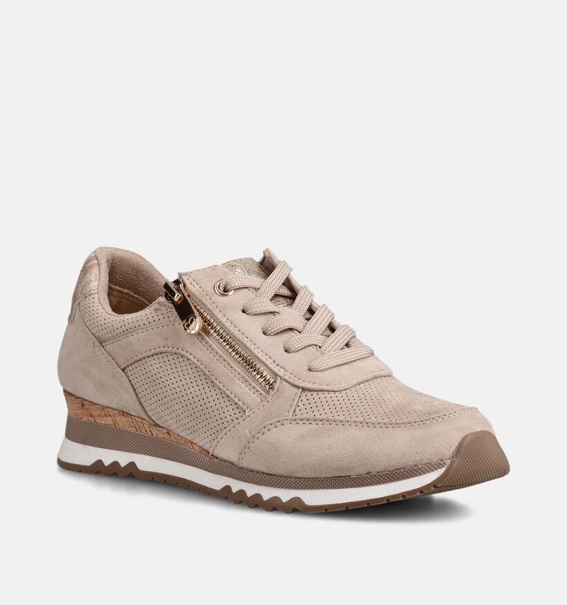 Marco Tozzi Chaussures &agrave; lacets en Beige pour femmes (367944) - pour semelles orthop&eacute;diques