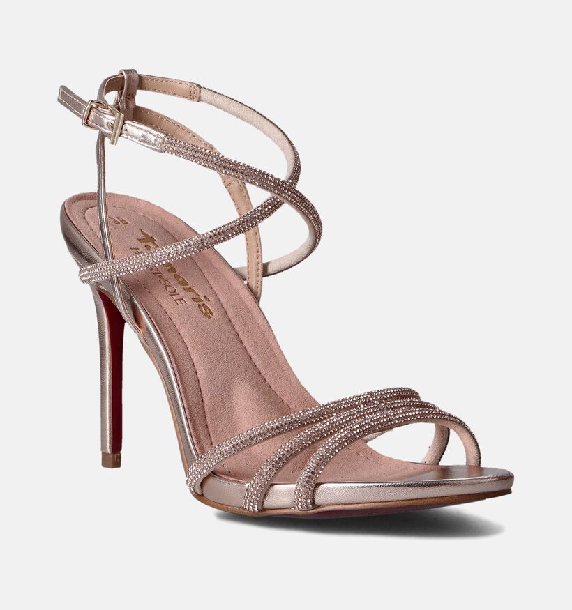 Tamaris Rose Gold High heels sandalen voor dames (354401)