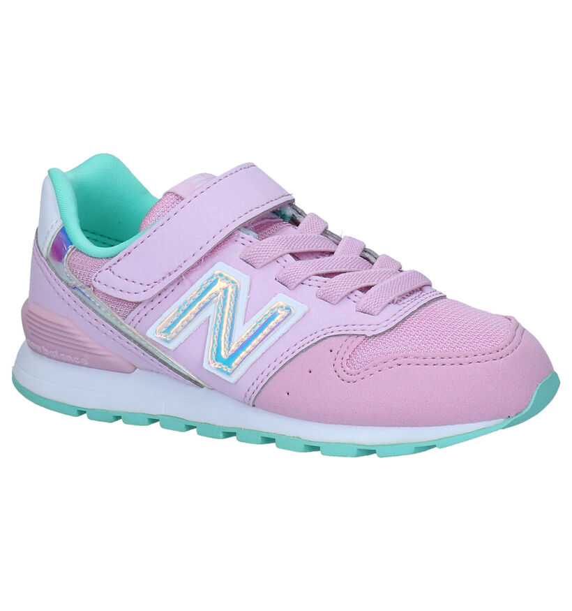 New Balance YV996 Baskets en Gris en simili cuir (276831)