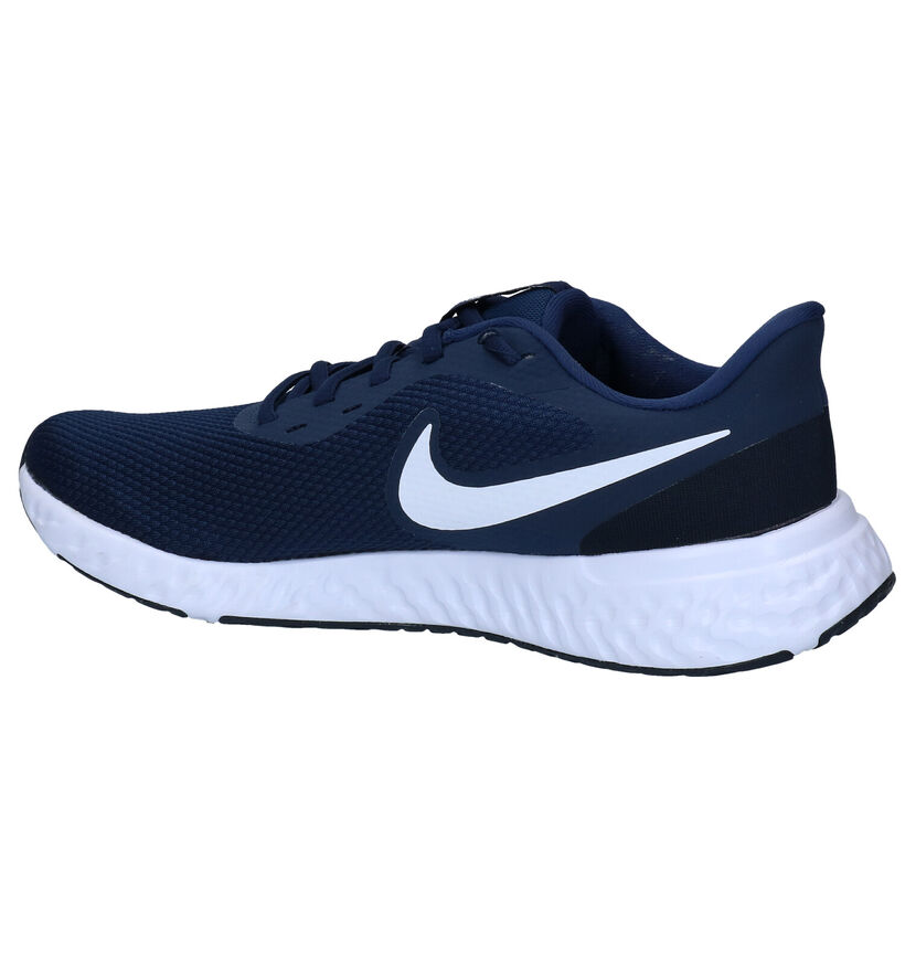 Nike Revolution 5 Baskets en Bleu en textile (290990)