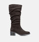 Rieker Antistress Donkerbruine Lange Laarzen voor dames (379967)