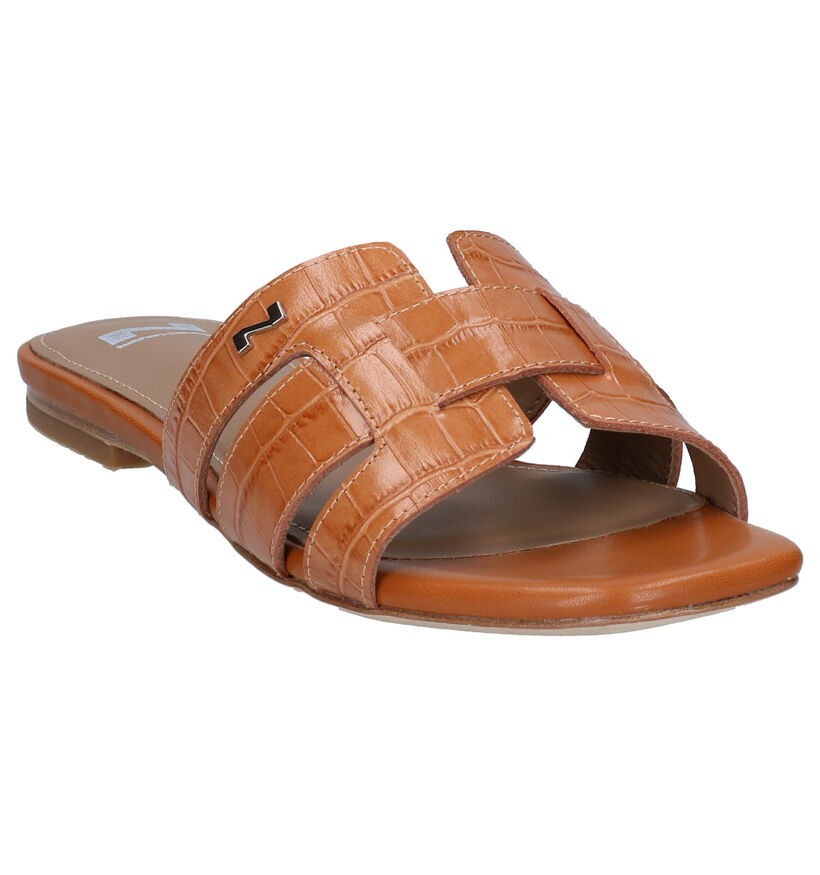 Nathan-Baume Mules en Cognac en cuir (290191)