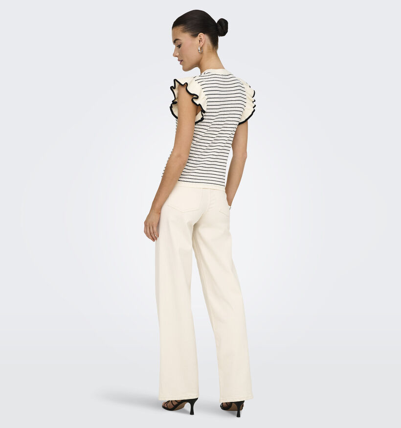 JDY Carice Pull en Blanc pour femmes (370059)