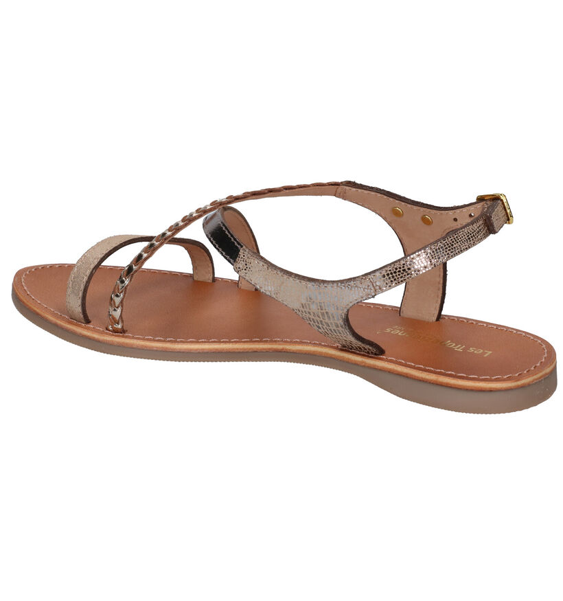 Les Tropeziennes Hanano Bronzen Sandalen in leer (274934)