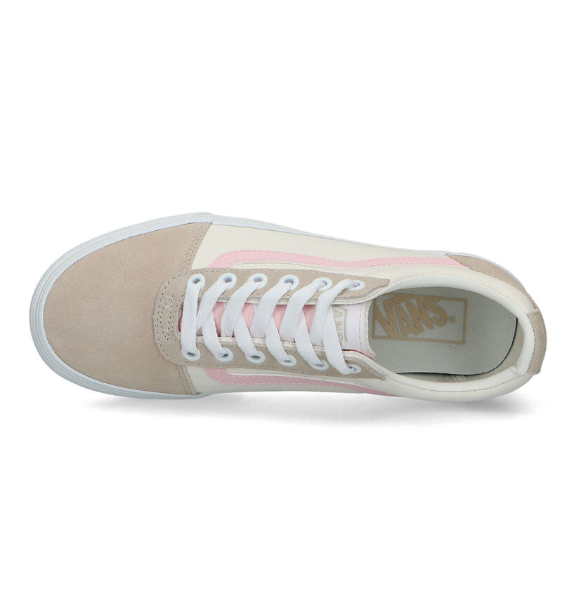 Vans Ward Platform Baskets en Beige pour femmes (321163)