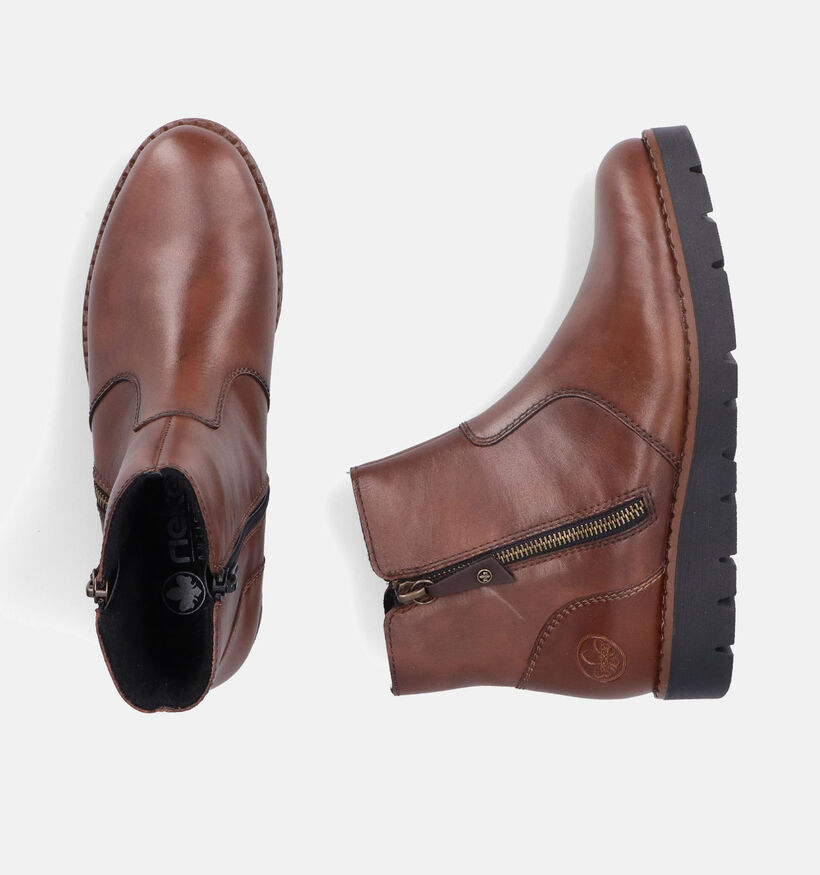 Rieker Cognac Enkellaarzen voor dames (347409)