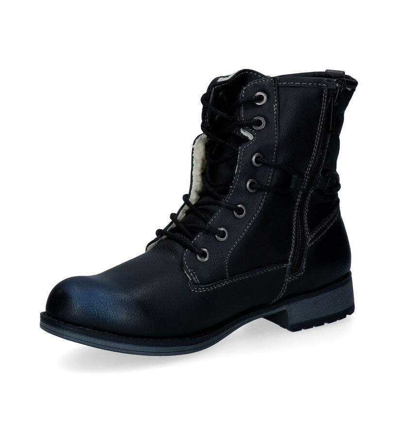 Mustang Boots à lacets en Cognac pour femmes (313784)