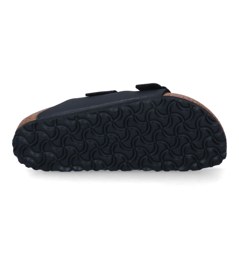 Birkenstock Arizona Birko Flor Zwarte Slippers voor jongens (338071)