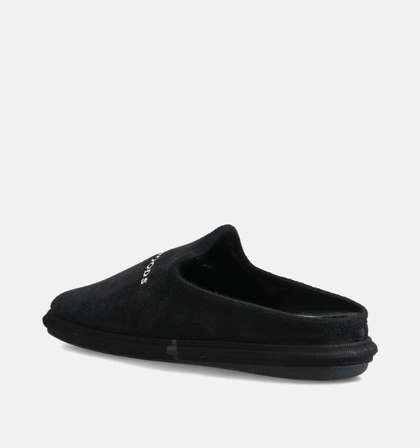 River Woods Hendrik Zwarte Pantoffels voor heren (381211) - geschikt voor steunzolen