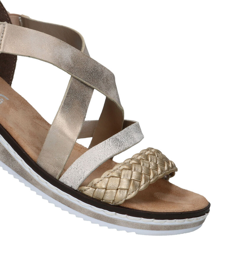 Rieker Gouden Sandalen voor dames (323630)