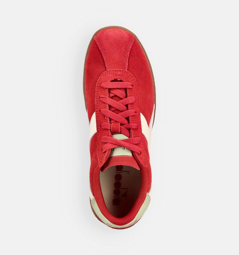 Diadora Tokyo Baskets sportives en Rouge pour femmes (369033) - pour semelles orthop&eacute;diques