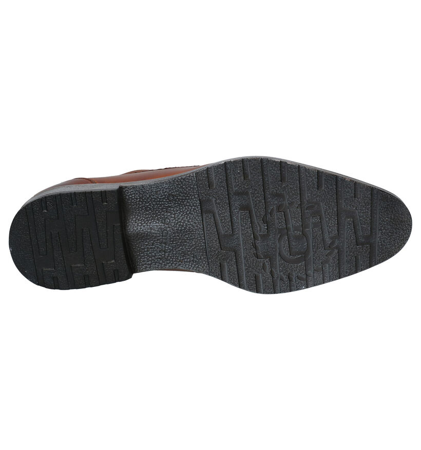 Bugatti Chaussures habillées en Cognac en cuir (266008)