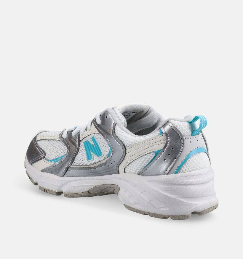 New Balance 530 Zilveren/Blauwe Sneakers voor meisjes (375215) - geschikt voor steunzolen