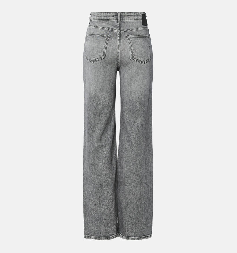 Pieces Silke Grijze Straight leg jeans L32 voor dames (361156)