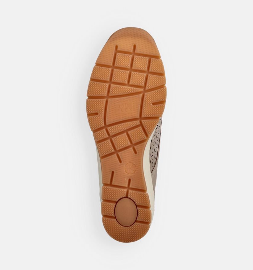 Jana Taupe Comfortschoenen voor dames (367762) - geschikt voor steunzolen