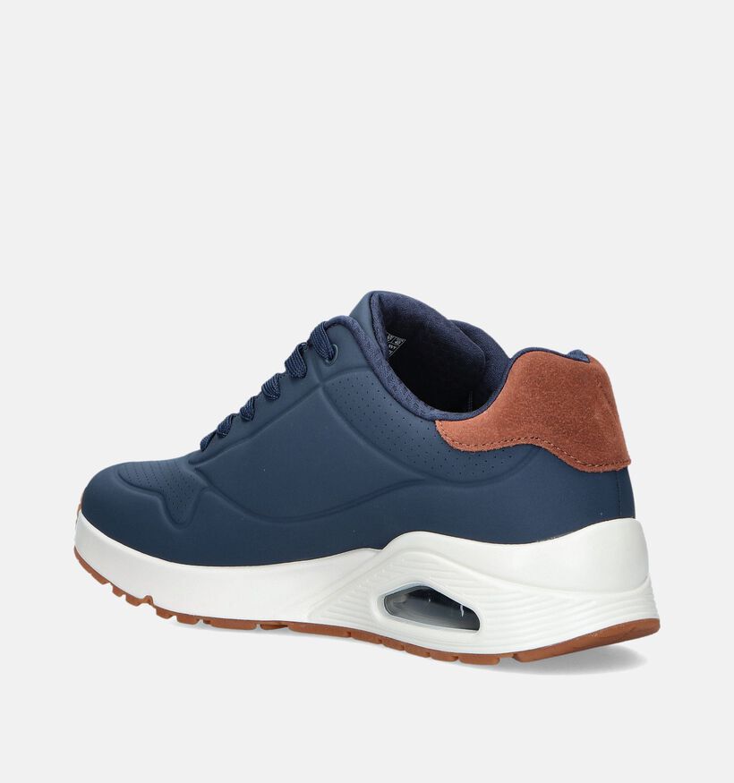 Skechers Uno Suited On Air Baskets en Bleu pour hommes (350323)