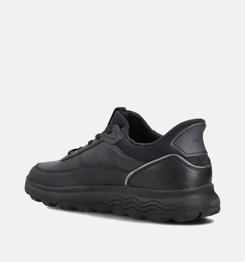 Geox Spherica Plus Baskets casual en Noir pour femmes (360131) - pour semelles orthopédiques