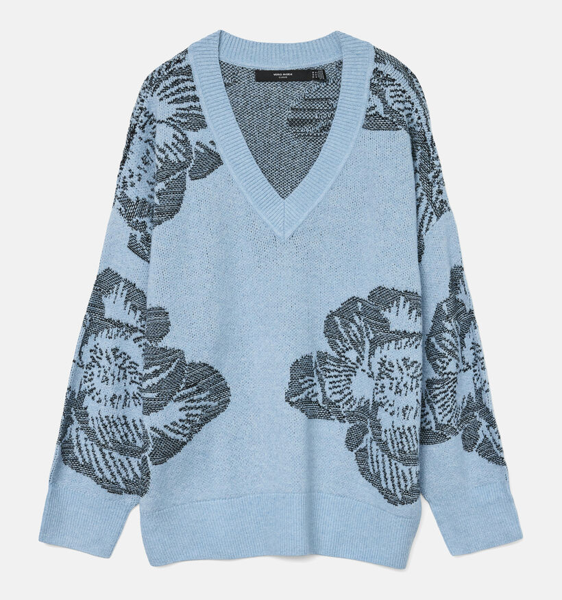 Vero Moda Curve Fairly Lichtblauwe Pull voor dames (362601)