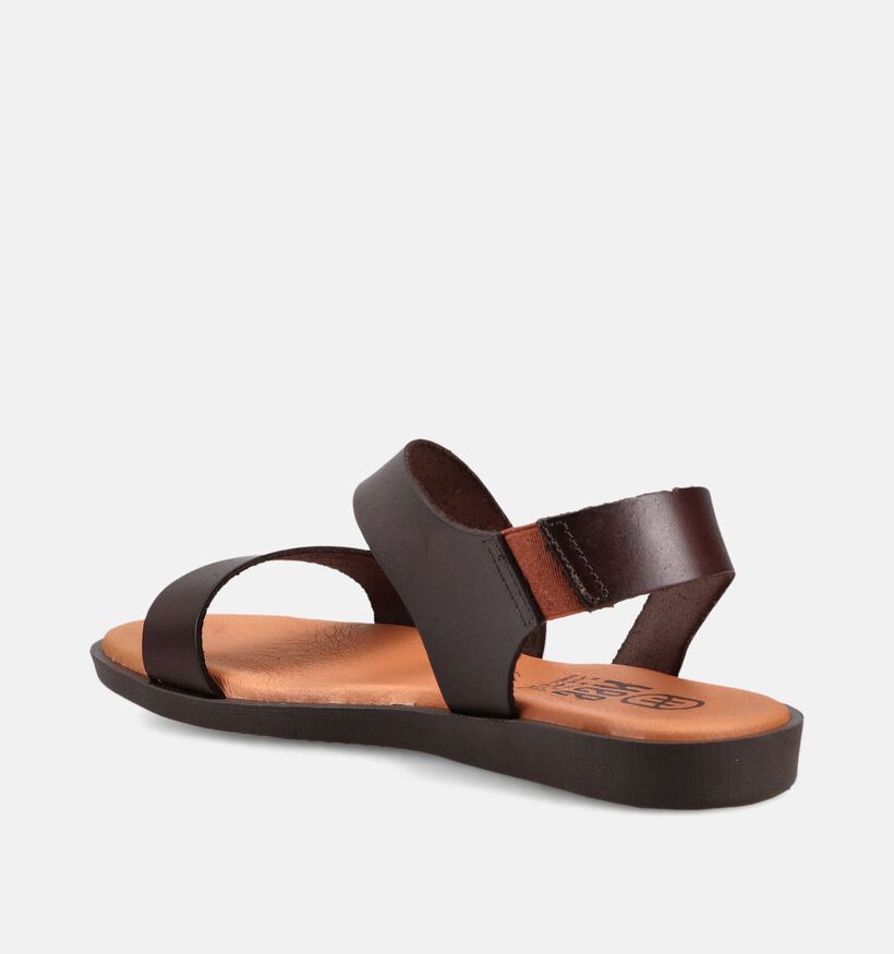 Hee Donkerbruine Sandalen voor dames (372497)