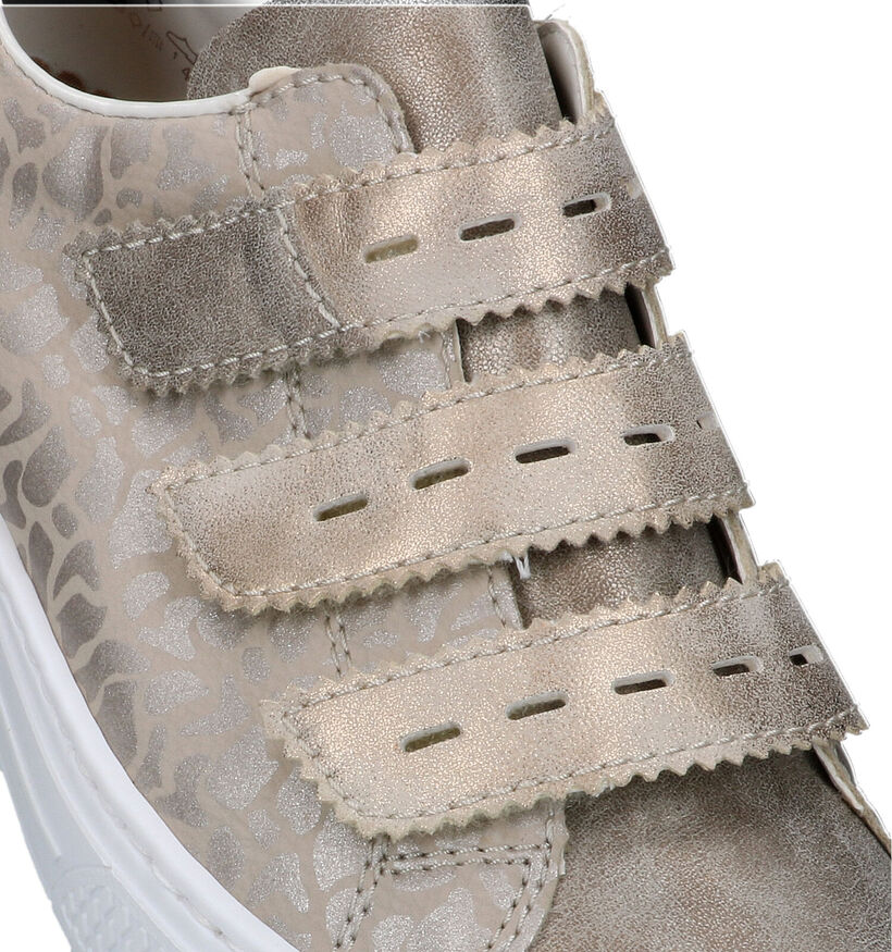 Rieker Beige Velcroschoenen voor dames (320330)