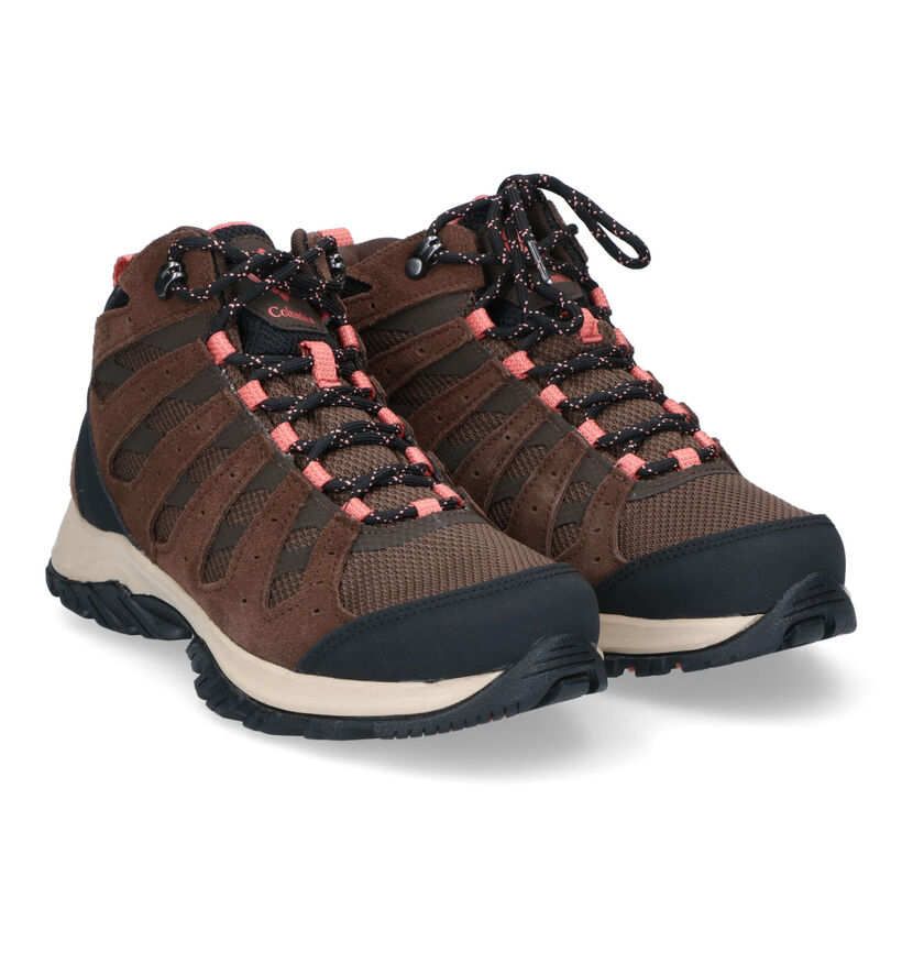 Columbia Redmond III MID Chaussures de randonnée en Brun pour femmes (303808) - pour semelles orthopédiques