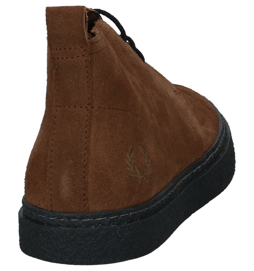 Bruine Hoge Schoenen Fred Perry in daim (224343)