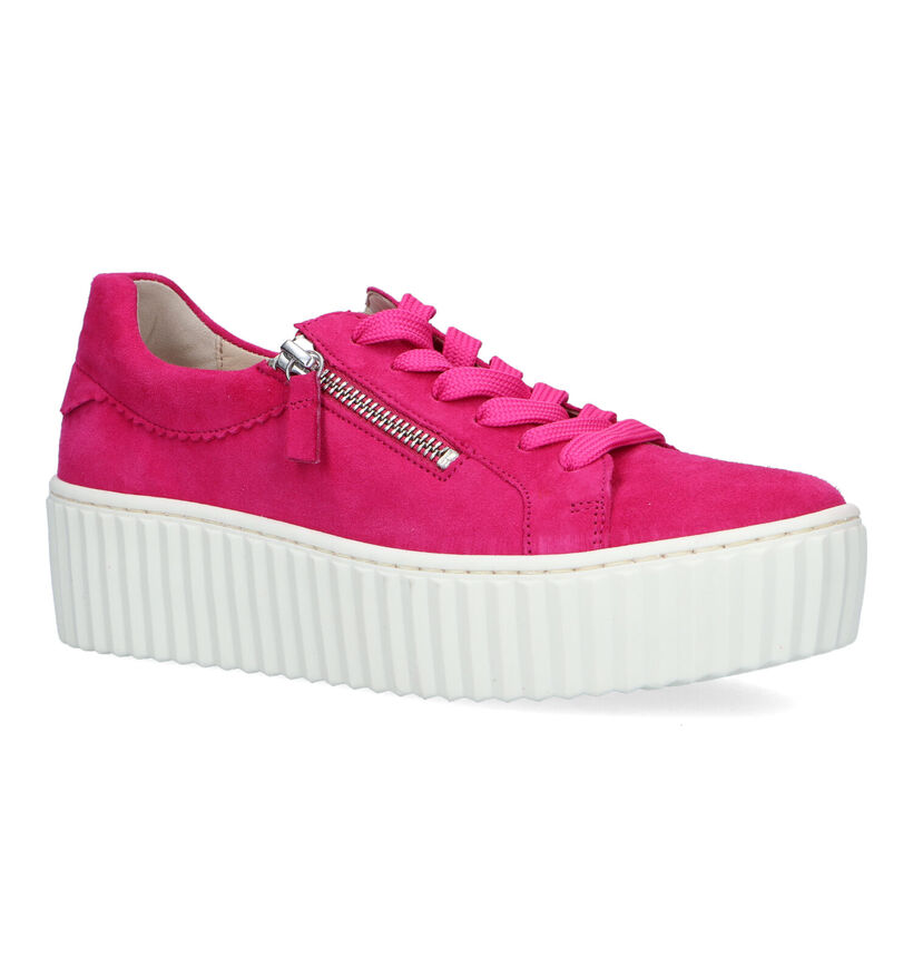 Gabor Best Fitting Fuchsia Sneakers voor dames (323132) - geschikt voor steunzolen