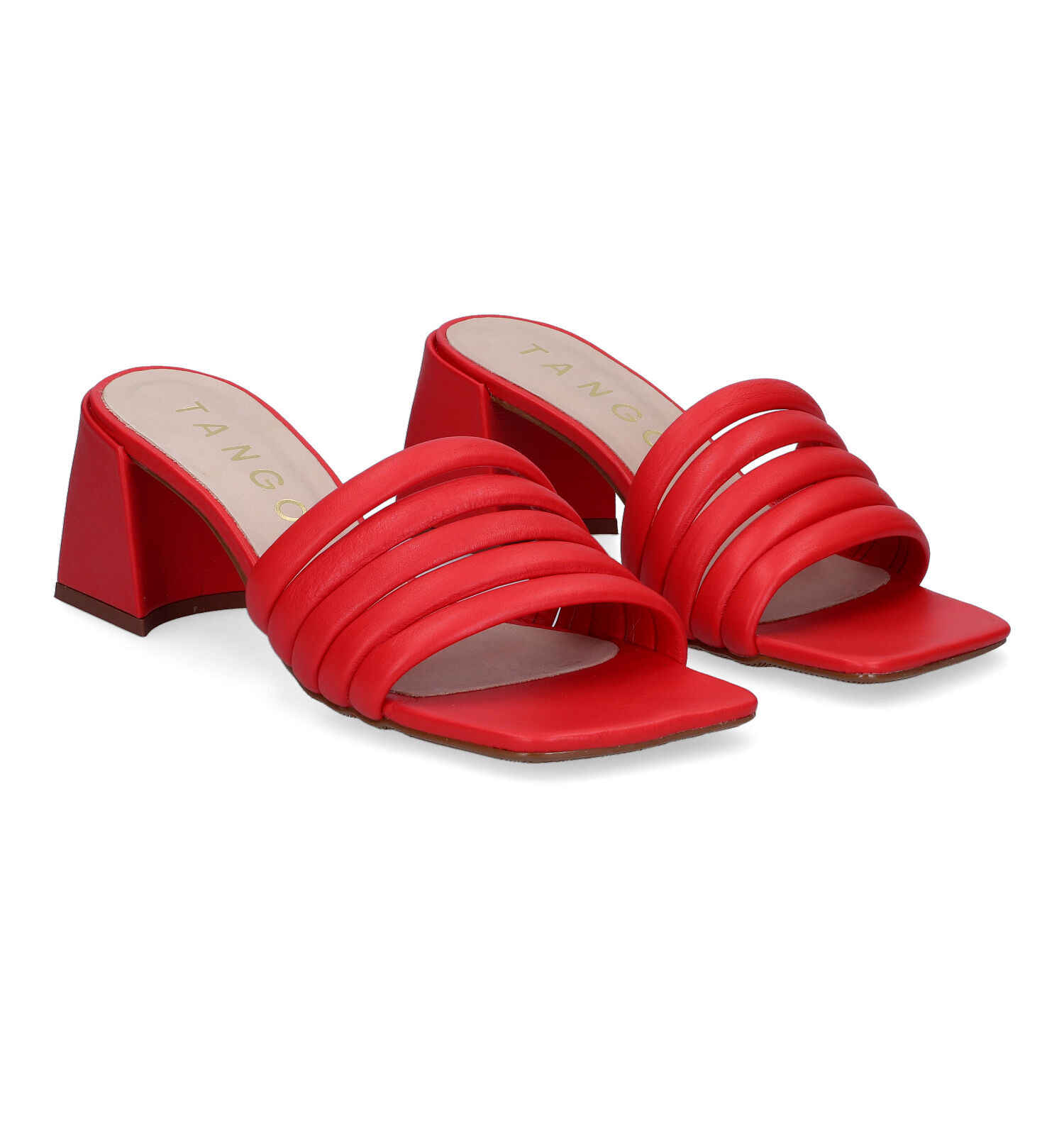 Tango Laurel Rode Muiltjes Dames Slippers Online op TORFS.BE