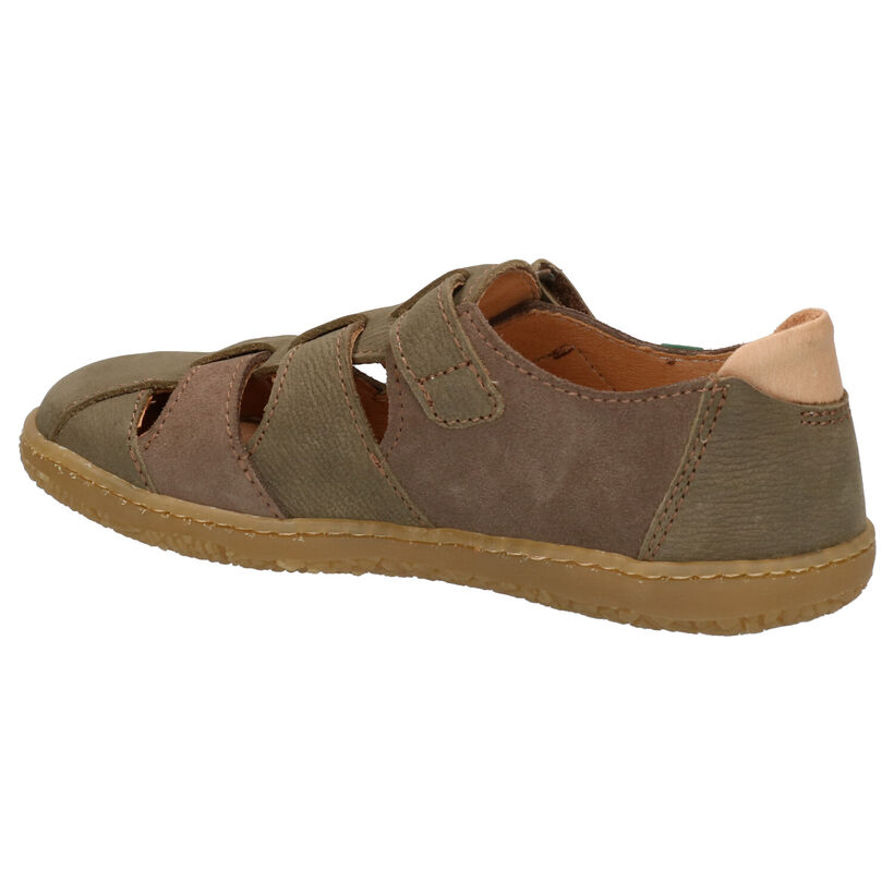 El Naturalista Yuyuan Beige Sandalen in daim (275133)