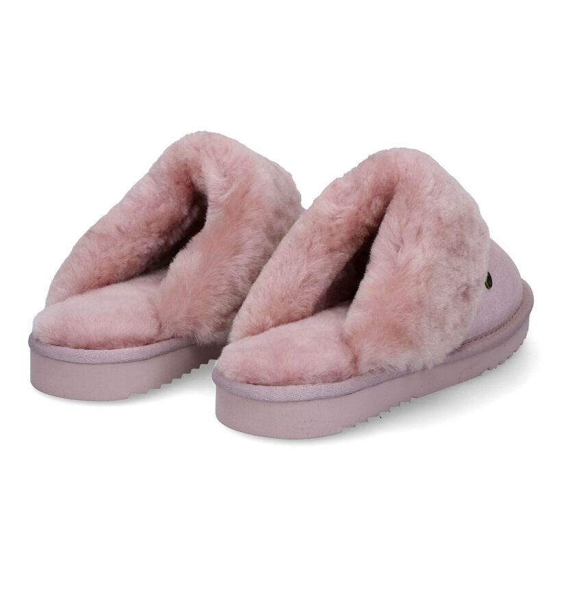 Warmbat Flurry Cognac Wollen Pantoffels voor dames (329908)