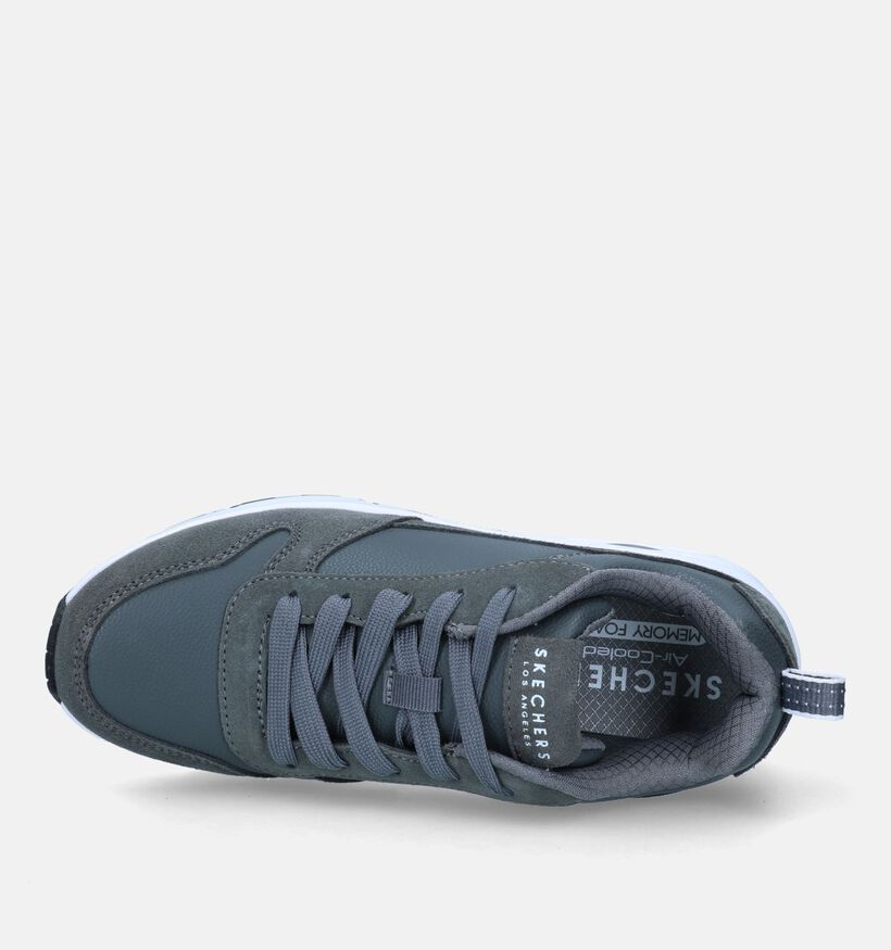 Skechers Uno Stacre Grijze Sneakers voor jongens (327977)