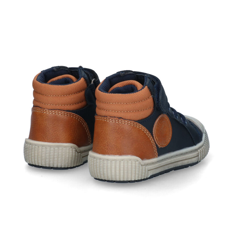 Milo & Mila Chaussures hautes en Bleu en simili cuir (313596)