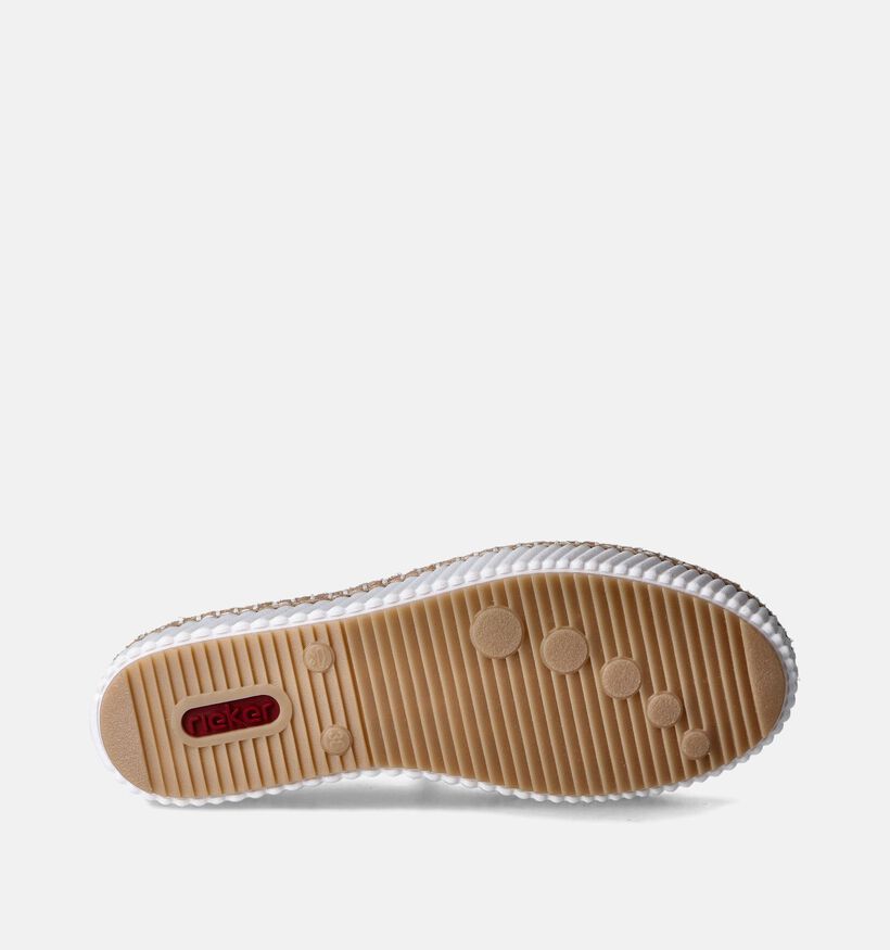Rieker Witte Veterschoenen voor dames (351230) - geschikt voor steunzolen