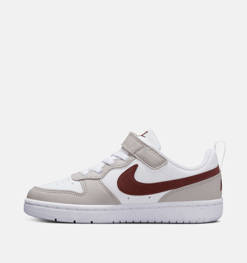 Nike Court Borough Recraft HF Baskets en Blanc pour filles (347988)