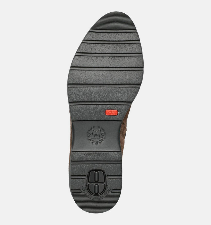 Mephisto Evangela Bruine Boots met Sleehak voor dames (379079) - geschikt voor steunzolen