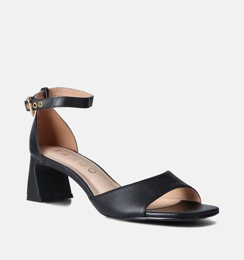 Tango Katya Zwarte Sandalen met hak voor dames (362962)