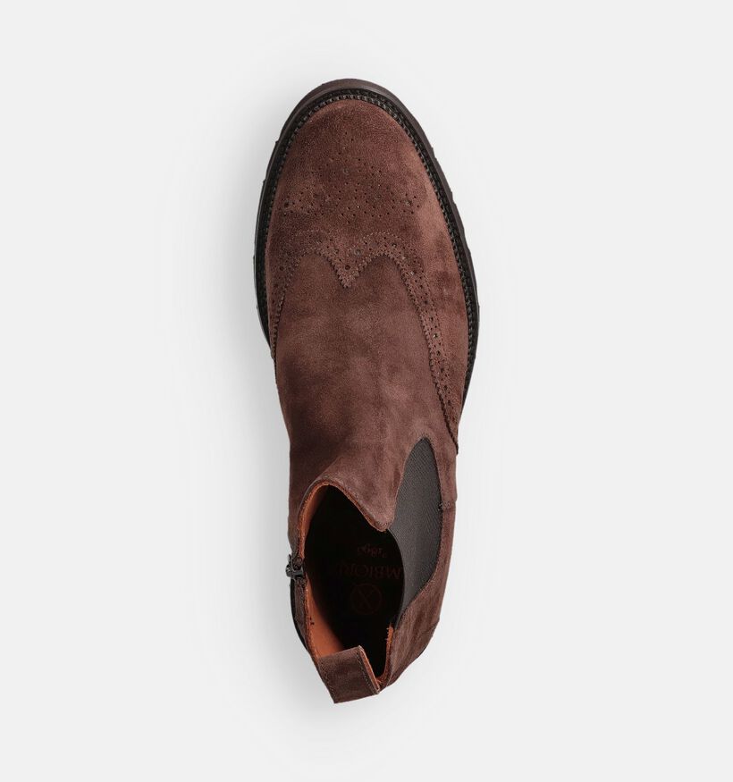 Ambiorix Nomera Bruine Chelsea Boots Ambiorix Nomera Bruine Chelsea Boots voor heren (365010) - geschikt voor steunzolen