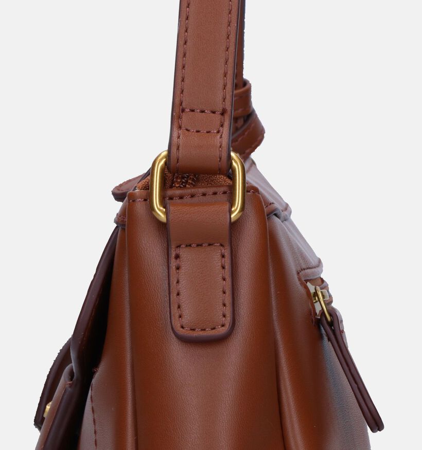 Laurent David Croco Cognac Crossbody Tas voor dames (333642)