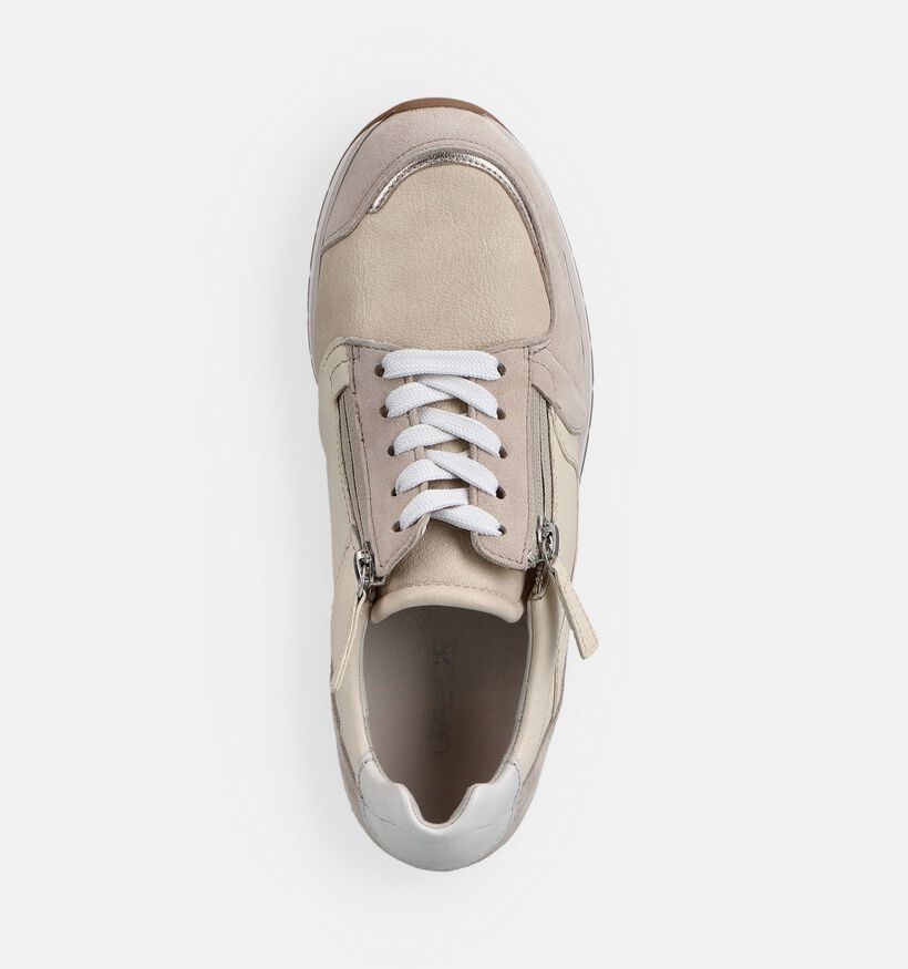Gabor Lichtbeige Veterschoen voor dames (368357) - geschikt voor steunzolen