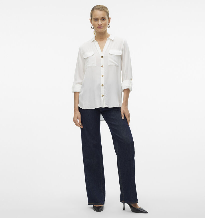 Vero Moda Bumpy Witte Blouse voor dames (369426)