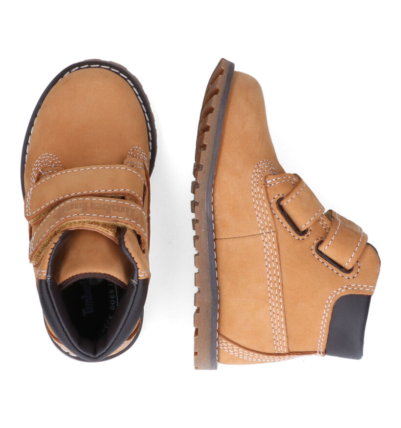 Timberland Pokey Pine Bottines en Cognac pour garçons (313041) - pour semelles orthopédiques