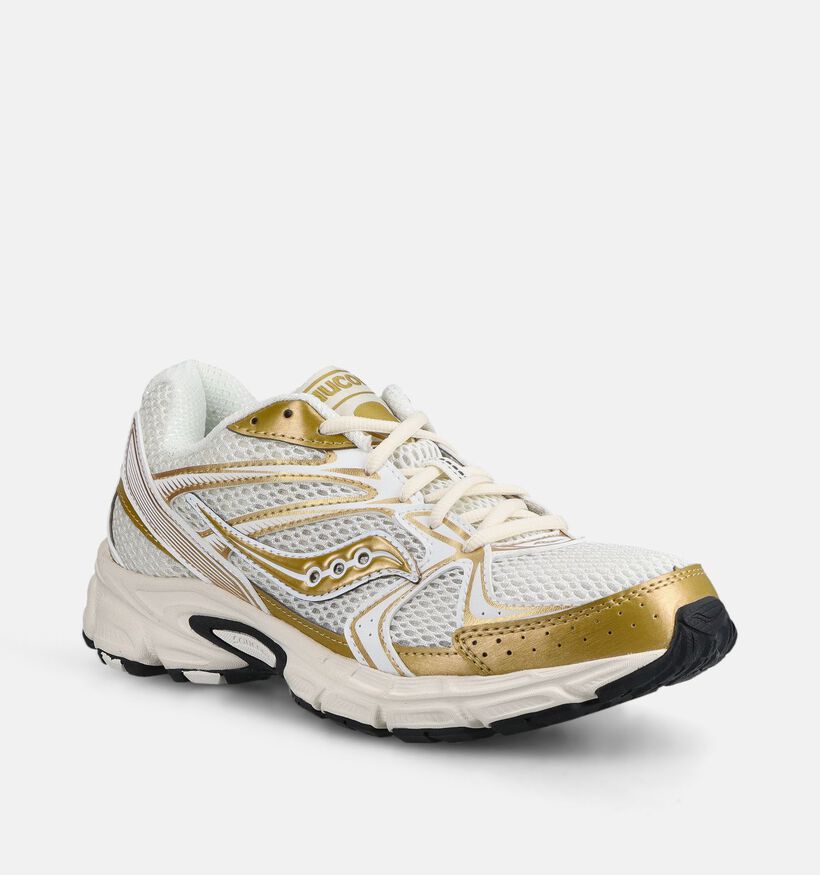 Saucony Ride Millenium Baskets en Or/Ecru pour femmes (376606)