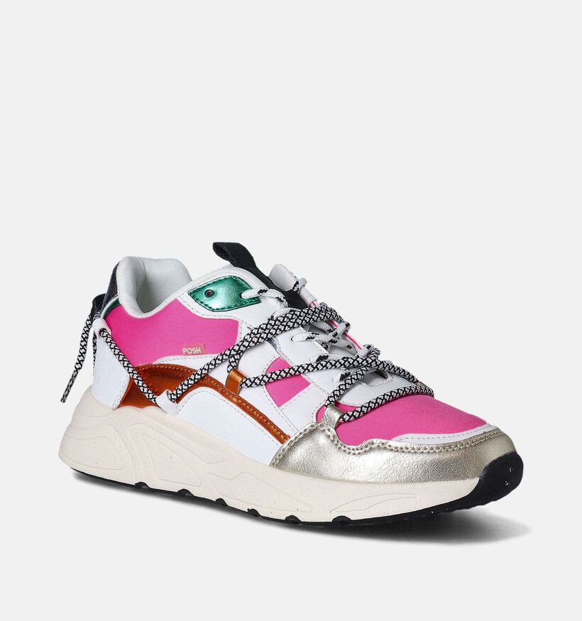 Posh by Poelman Fuchsia Sneakers voor dames (353721) - geschikt voor steunzolen