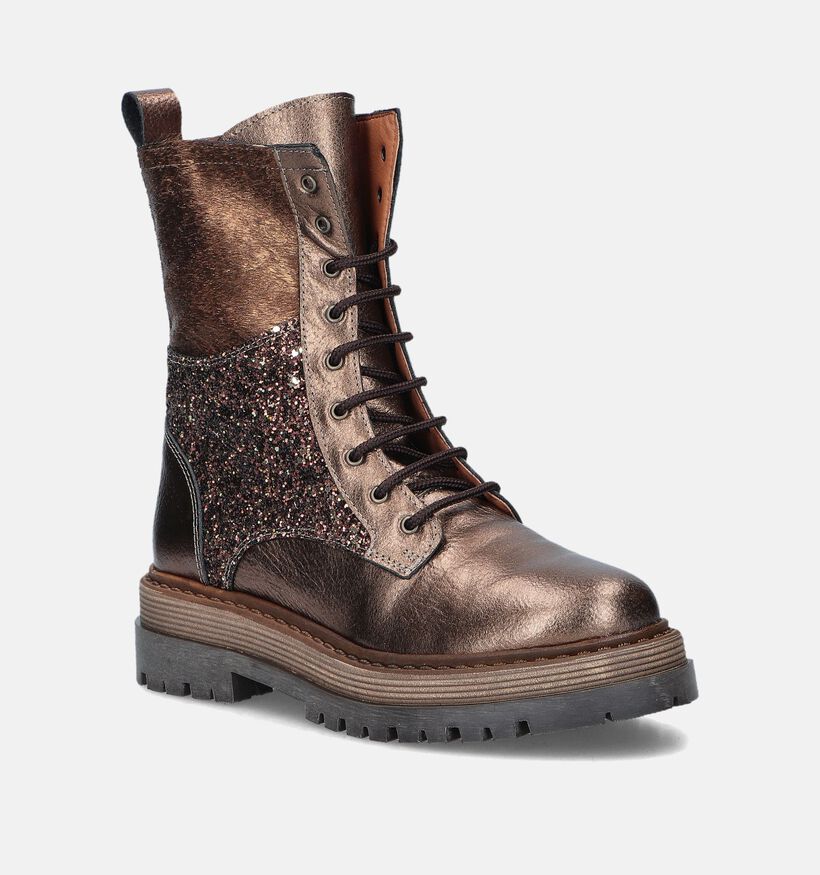 Sweet Lemon Nuan Bottines en Bronze pour femmes (349250)