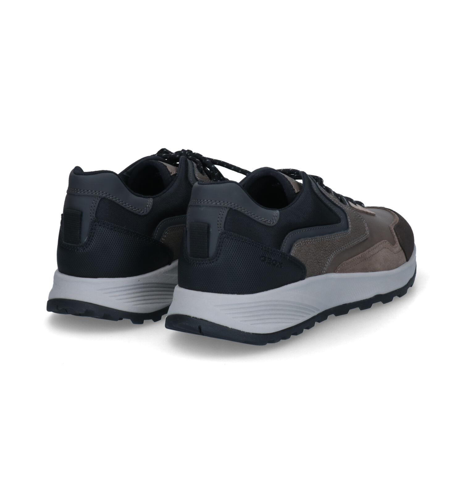 Geox Terrestre Grijze Veterschoenen Heren Lage schoenen Online op TORFS .BE