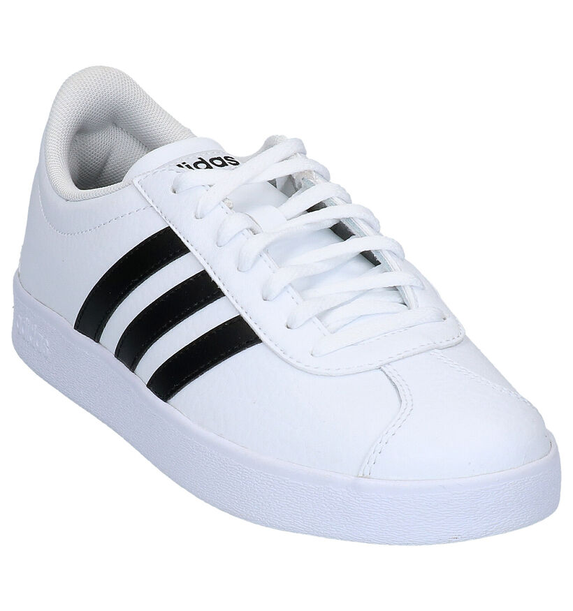 adidas VL Court 2.0 Witte Sneakers in kunststof (301167)