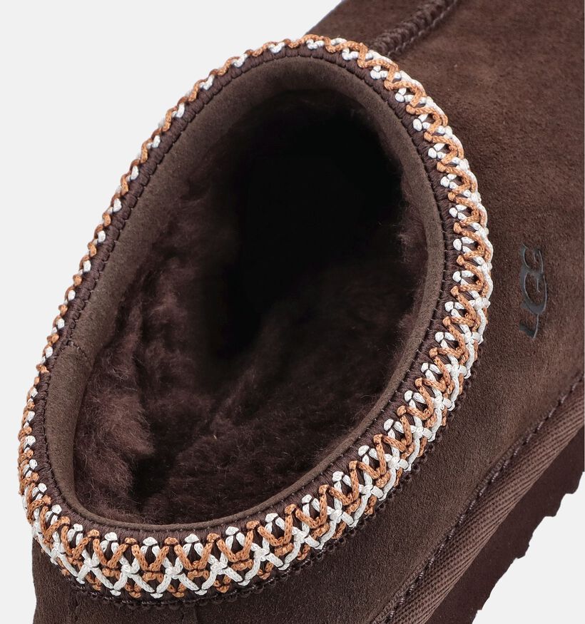 UGG Tasman II Dusted Cocoa Pantoufles en Marron fonc&eacute; pour filles (377988)