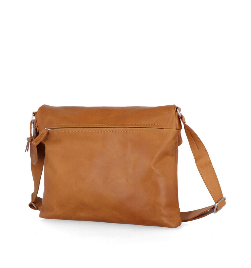 Saccoo Satipo Gele Crossbody Tas in leer (310439)