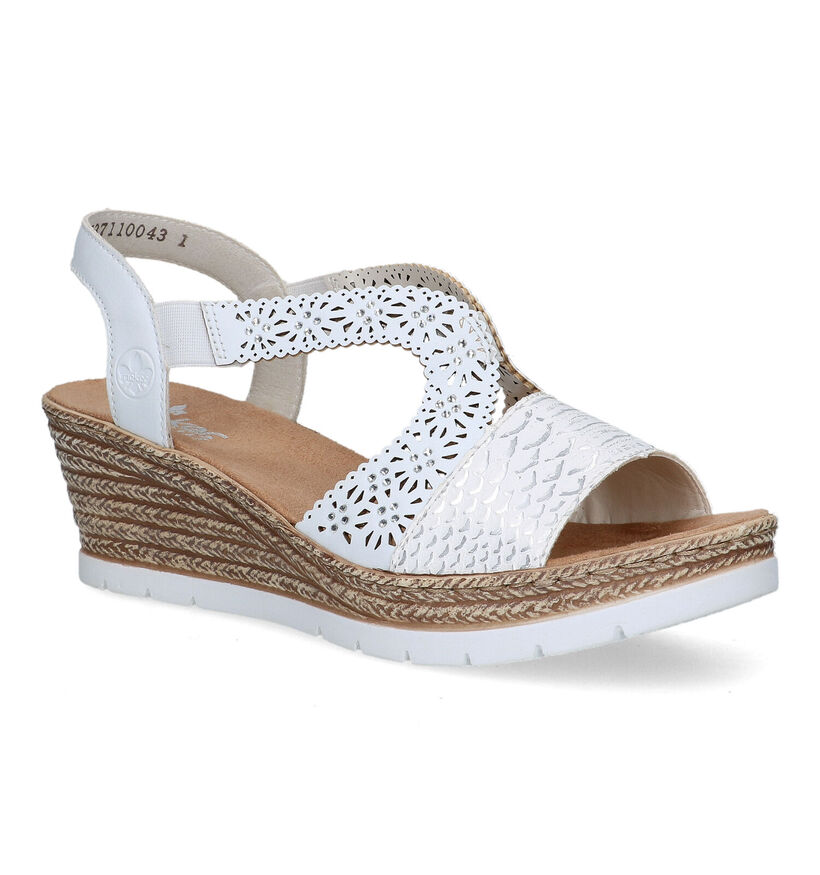 Rieker Witte Sandalen voor dames (323592)