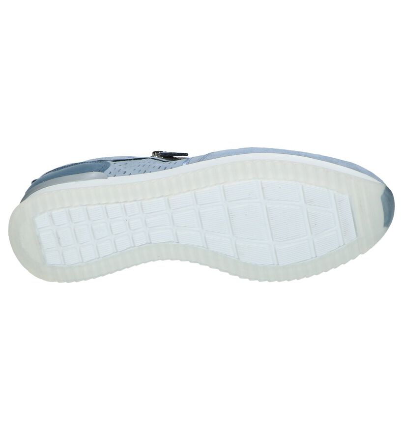 Gabor Chaussures à lacets en Bleu clair en cuir verni (245413)